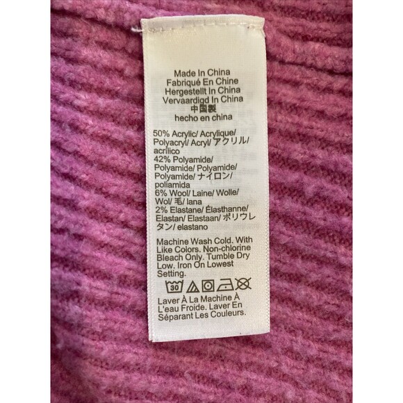 J Crew Pink Size XL Extra Soft Puff Long Sleeve Pullover Sweater Women's - Picture 12 of 12